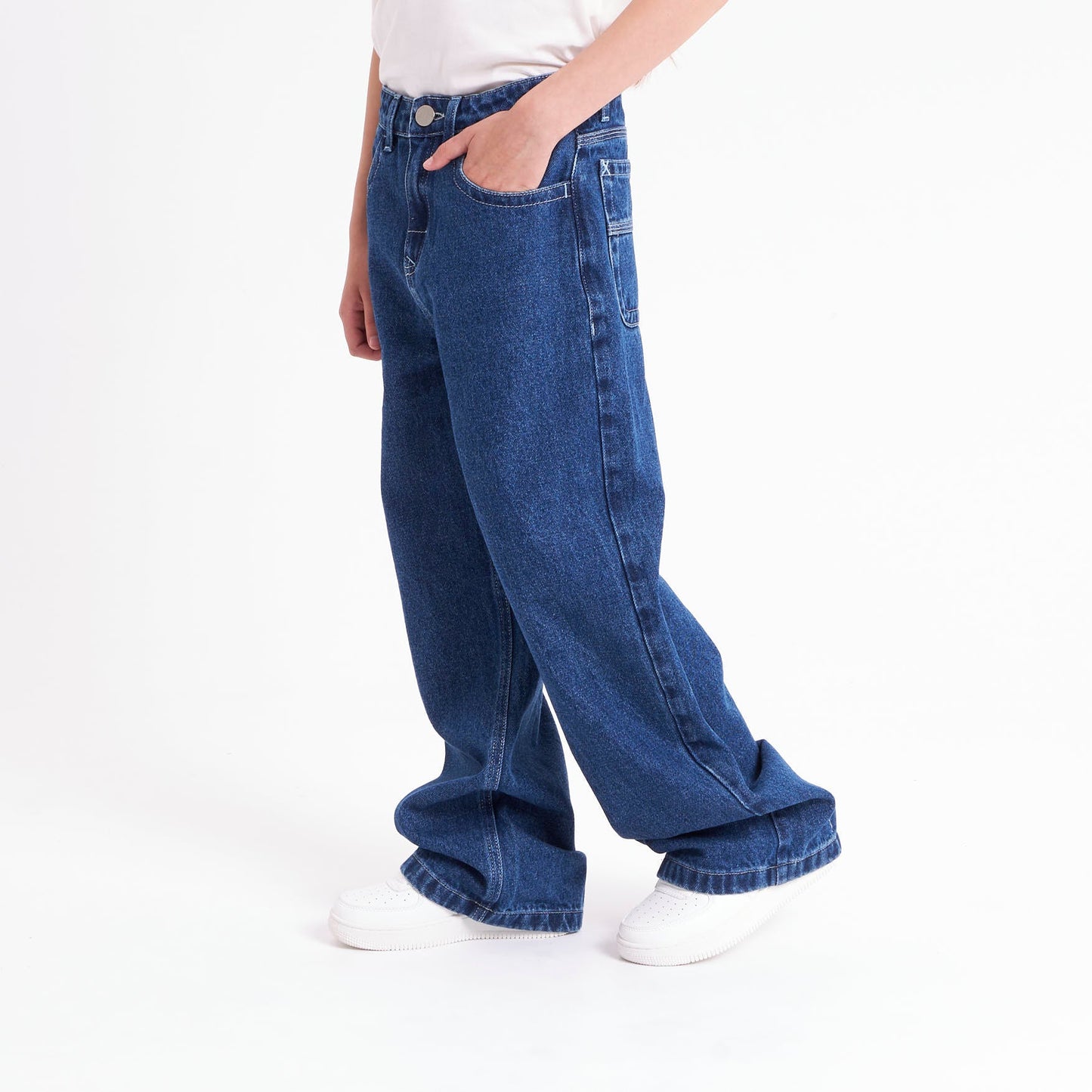 Jean Lizzy Mid Rise Girls Deep Sea Blue