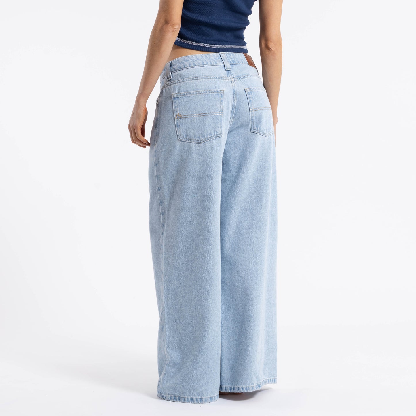 Jean Low Rise Super Wide Leg Sky Blue
