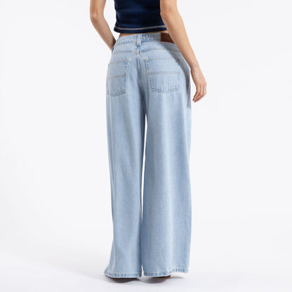 Jean Low Rise Super Wide Leg Sky Blue