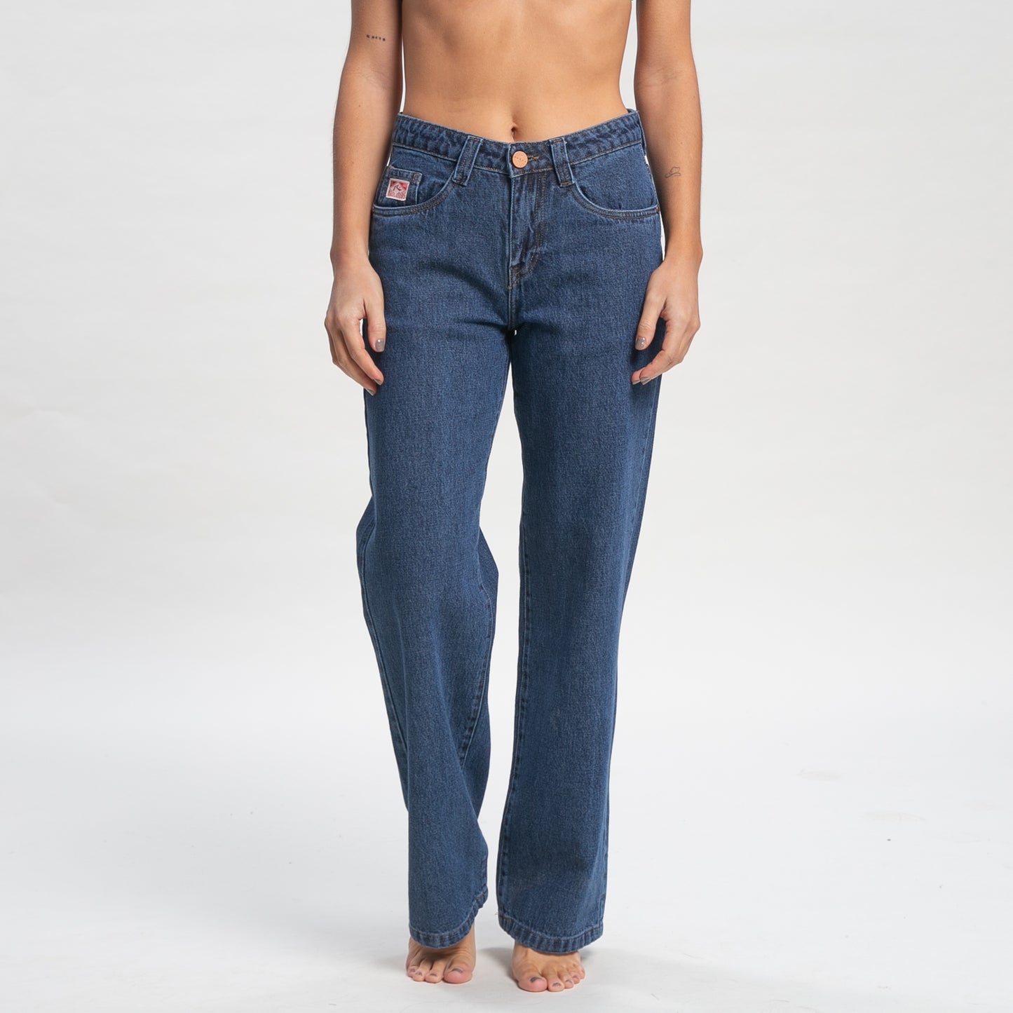 Jean Rusty Lucky Straight Low Rise Jean Ld Blue