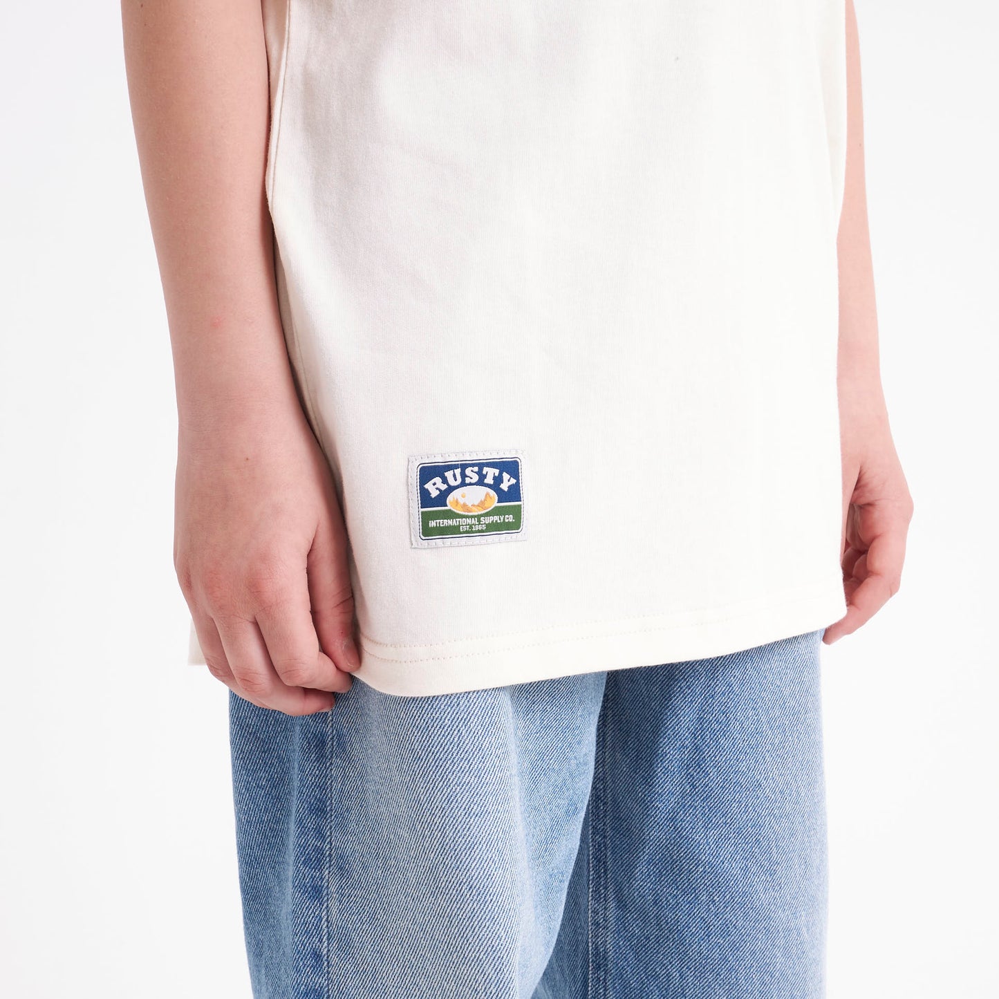 Remera Lungud Junior Off White