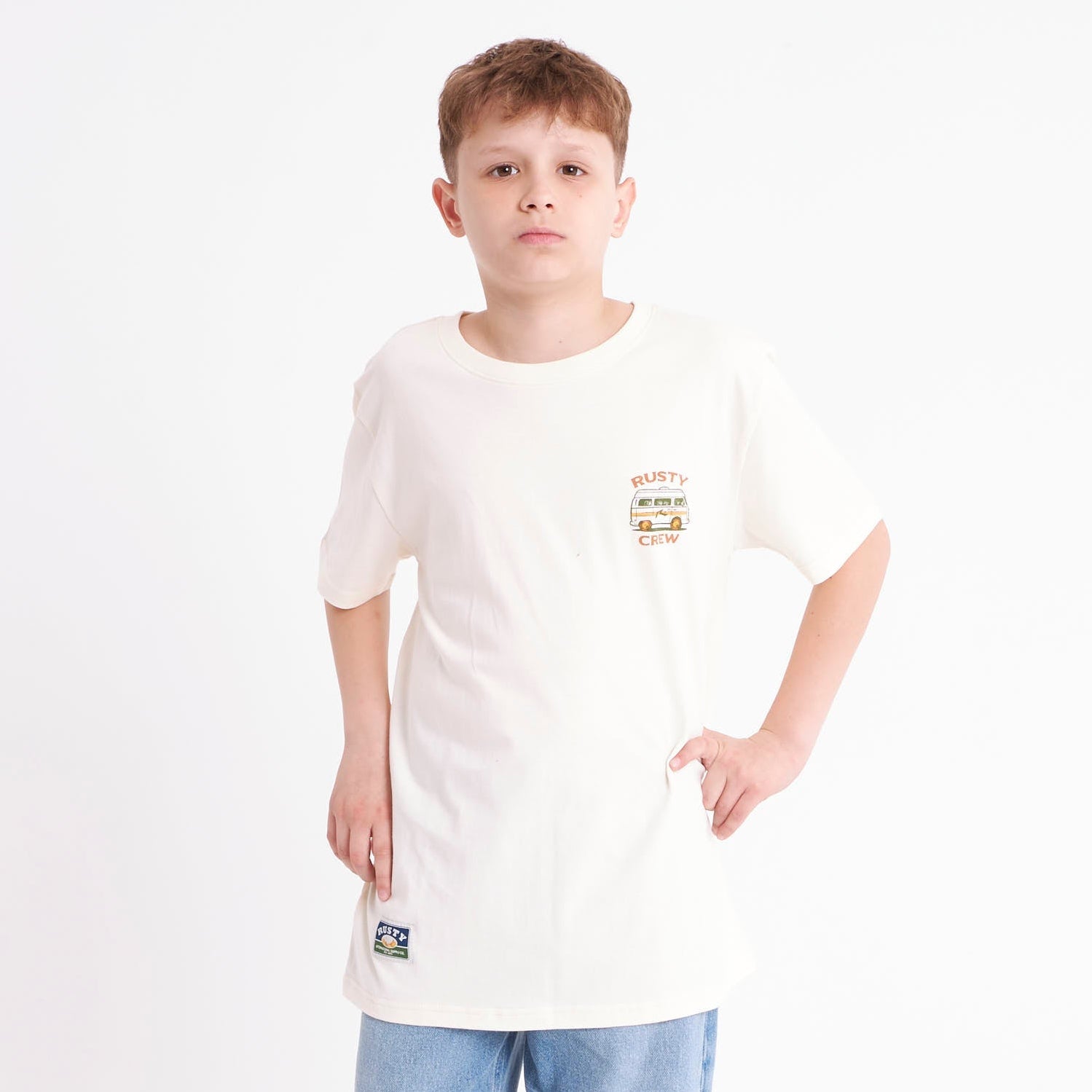 Remera Lungud Junior Off White