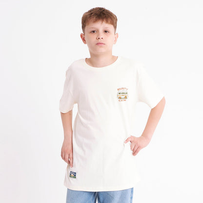 Remera Lungud Junior Off White