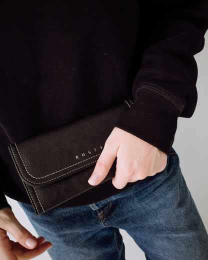 Billetera Mallory Flap Wallet Black