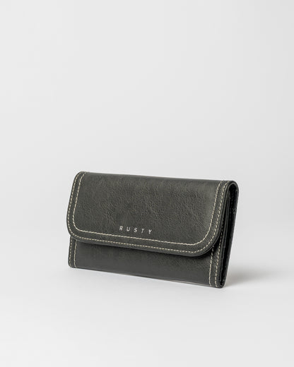 Billetera Mallory Flap Wallet Black
