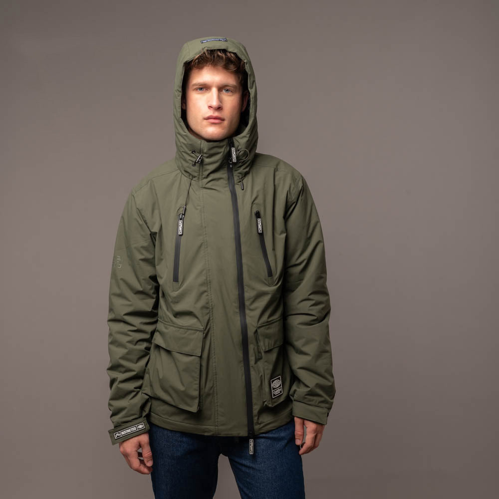 Campera Abrigo Matching Army