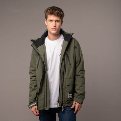 Campera Abrigo Matching Army