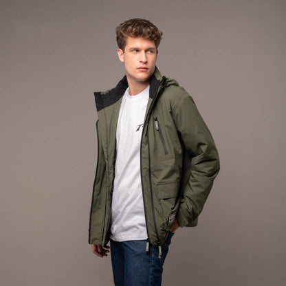 Campera Abrigo Matching Army