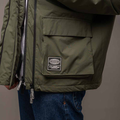 Campera Abrigo Matching Army