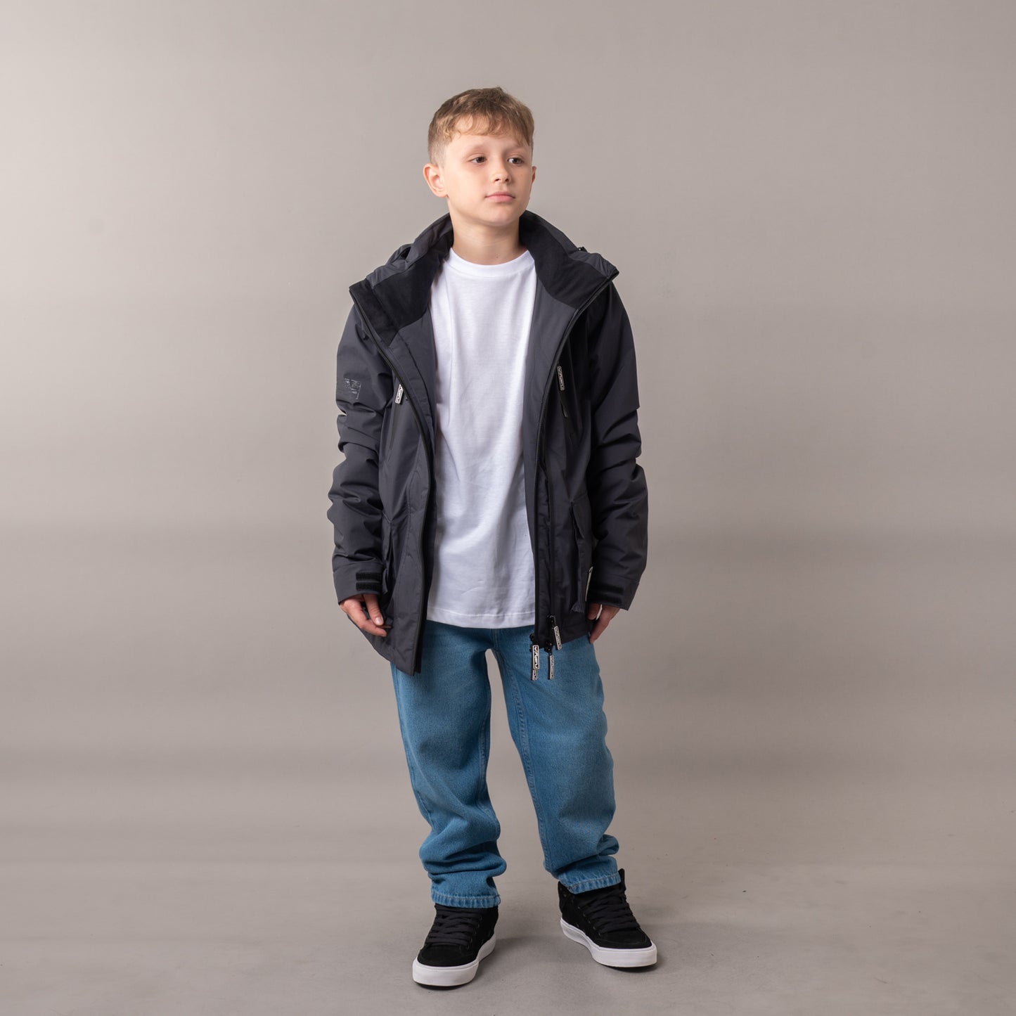 Campera Abrigo Rusty Matching Jacket Jr* Coal