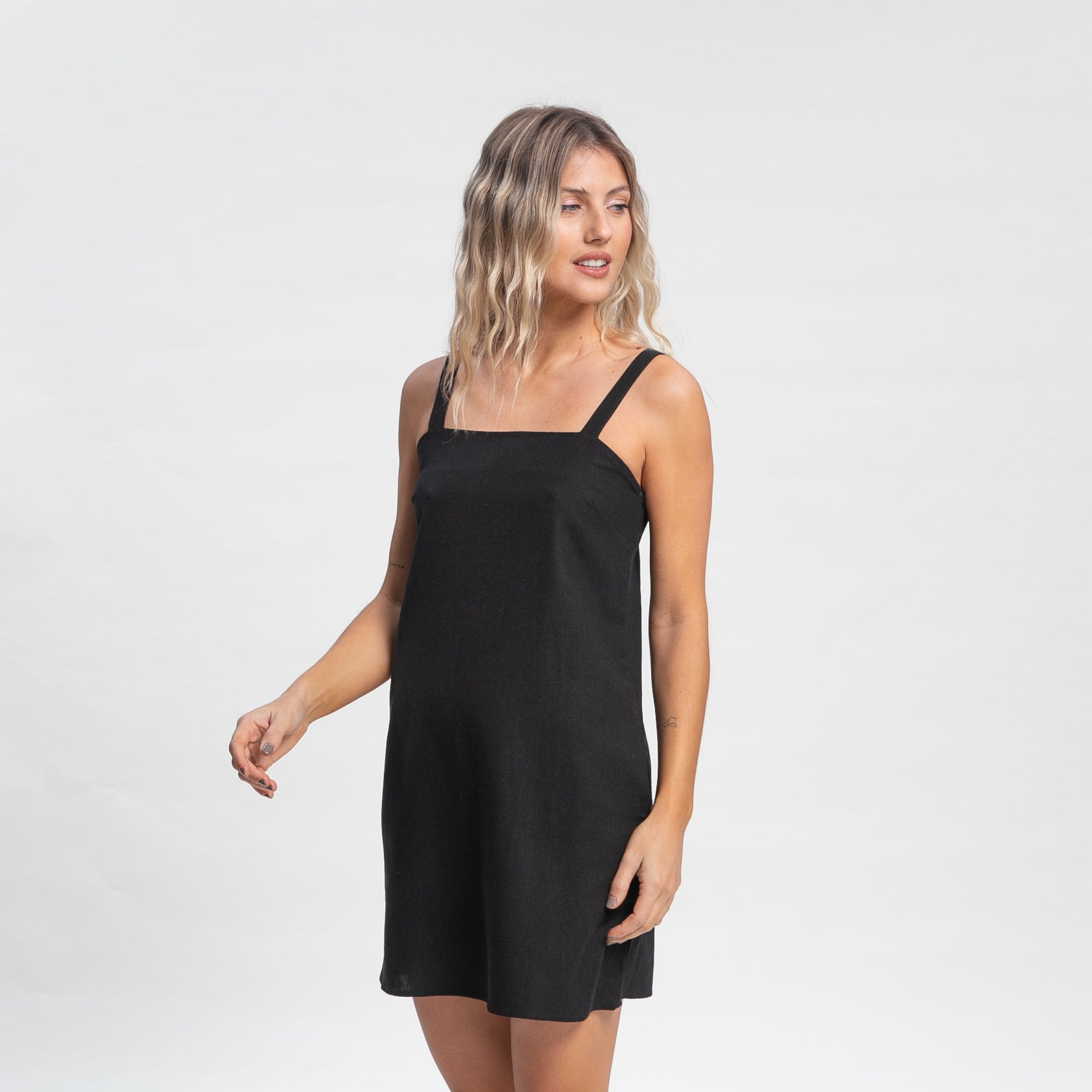 Vestido Meg Slip Black