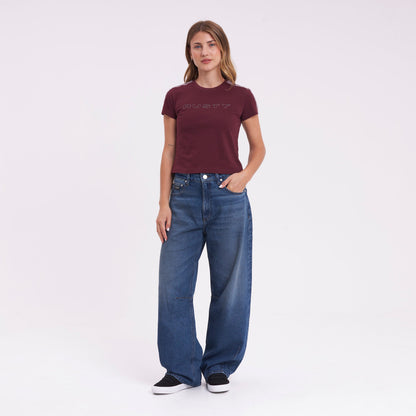 Jean Mercy Baggy Mid Rise Middy Blue