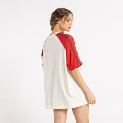 Remera Mindless Collegiate Oversize Snow White