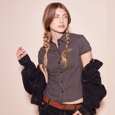 Camisa Missy May Check Chestnuit