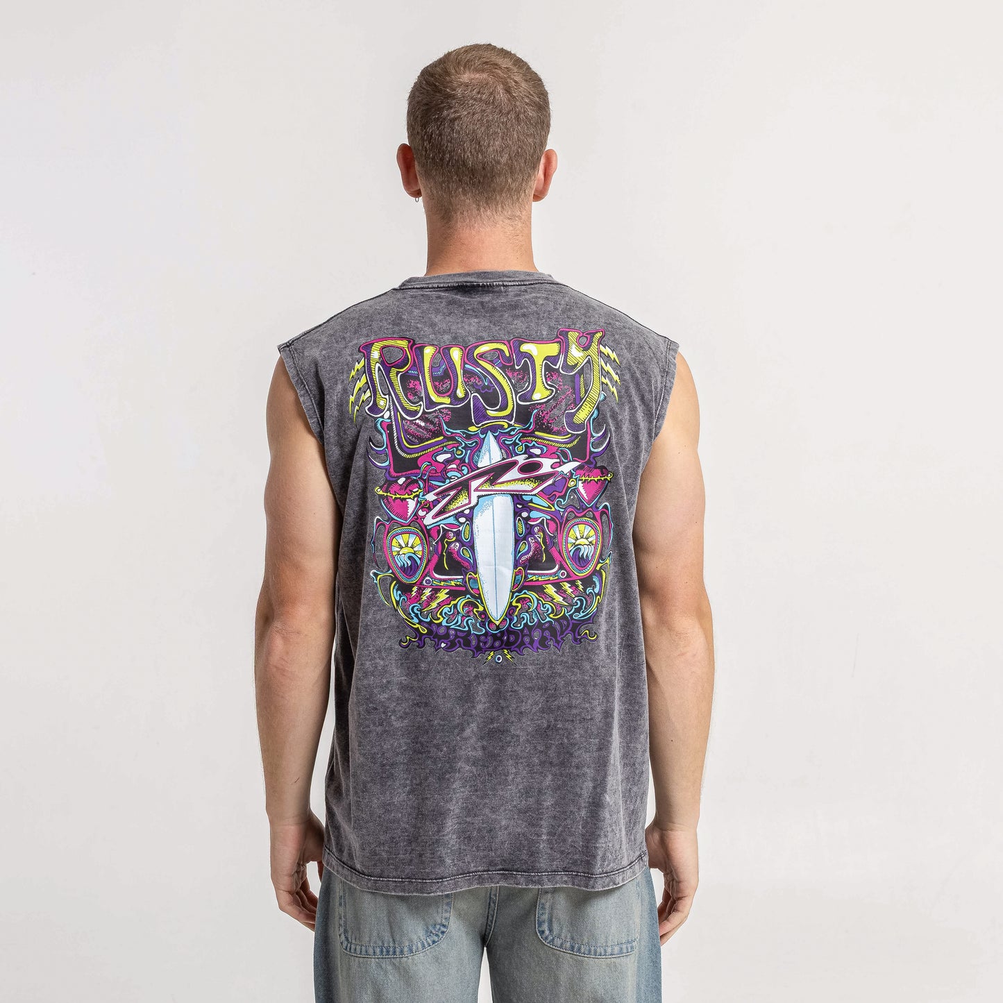 Musculosa Surf Frames Process Black