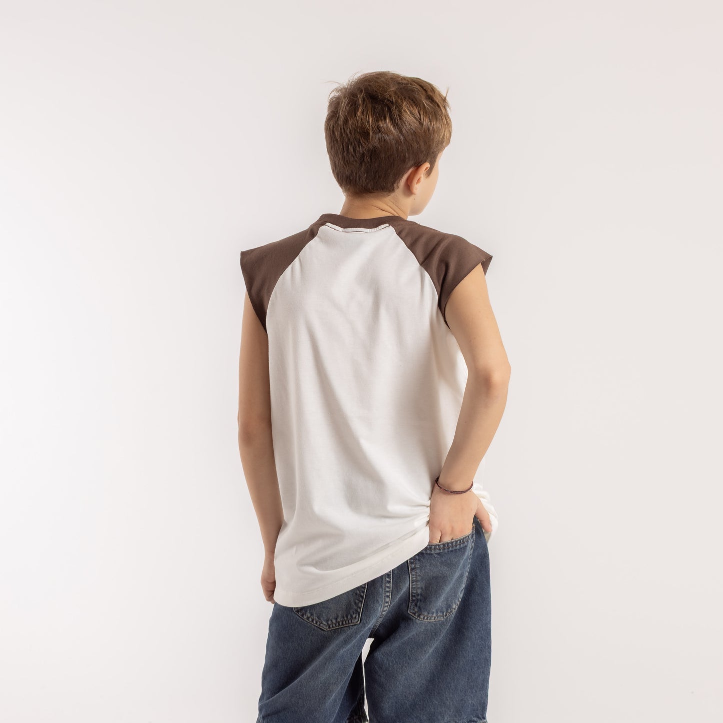 Musculosa Swagan New Junior Ecru/Pinecone