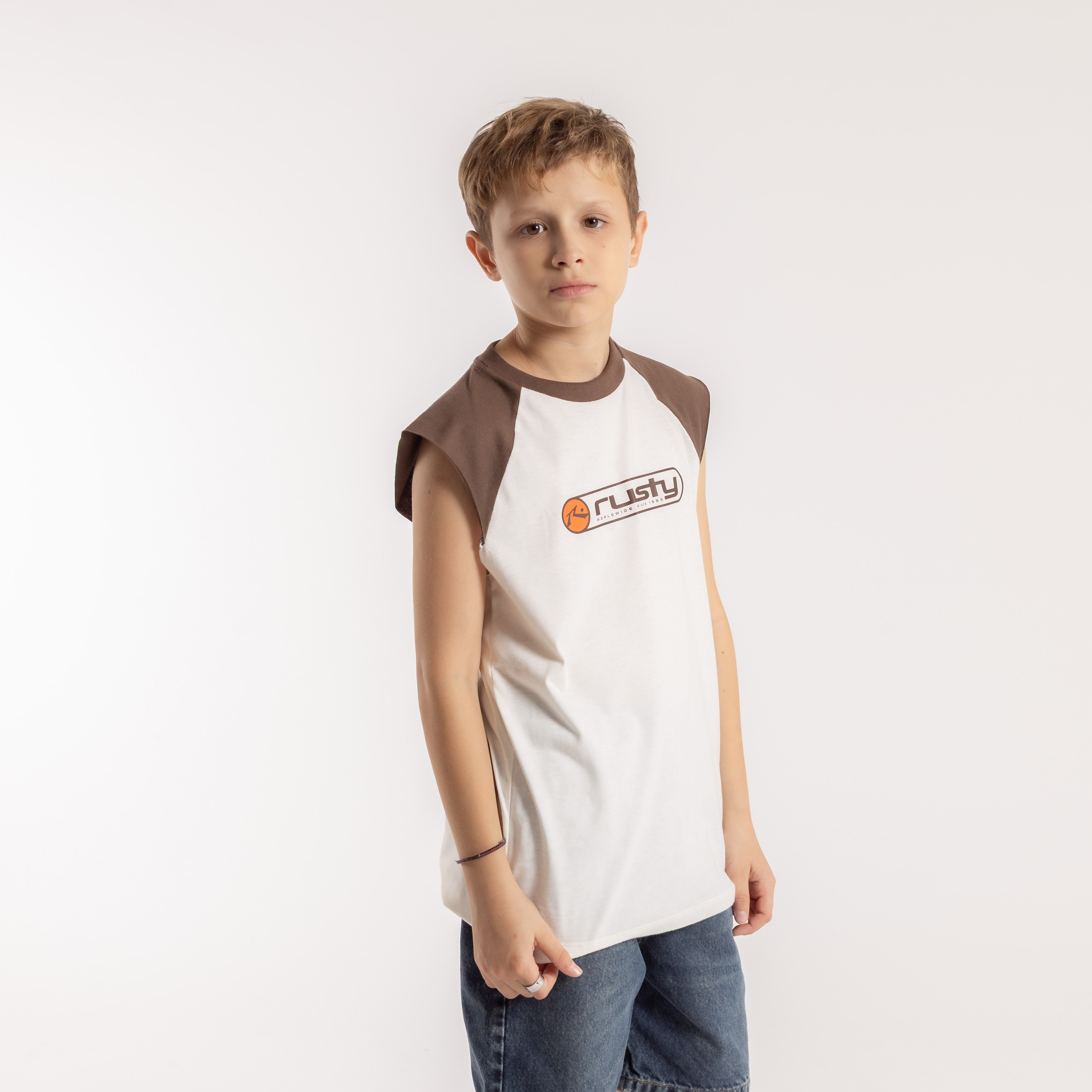 Musculosa Swagan New Junior Ecru/Pinecone