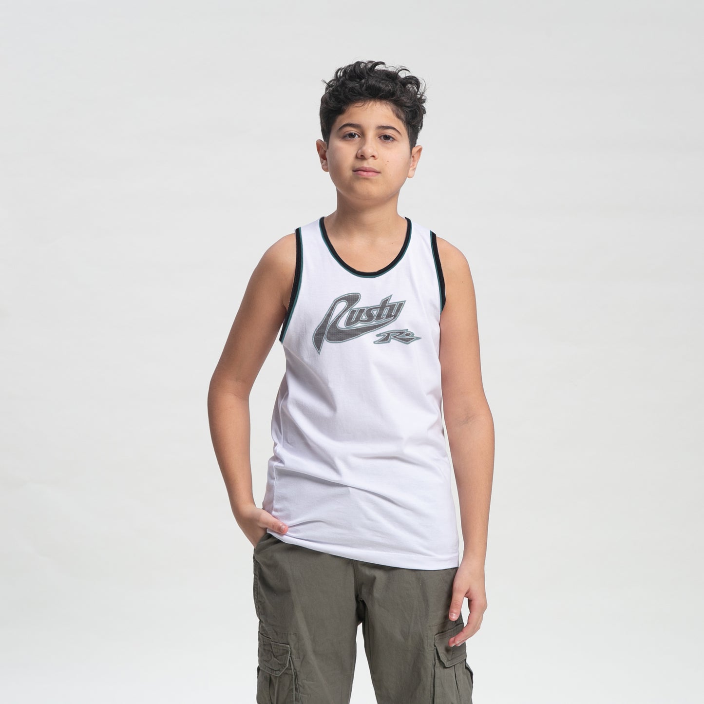 Musculosa Harryes Tank Jr White