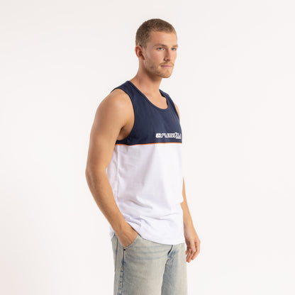 Musculosa Infinity White/Navy Blue