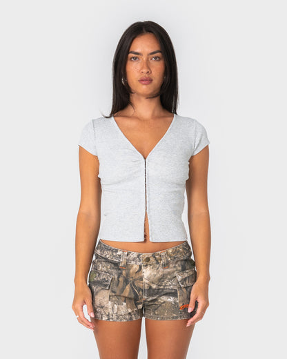 Fashion Top Im Hooked Cap Sleeve White
