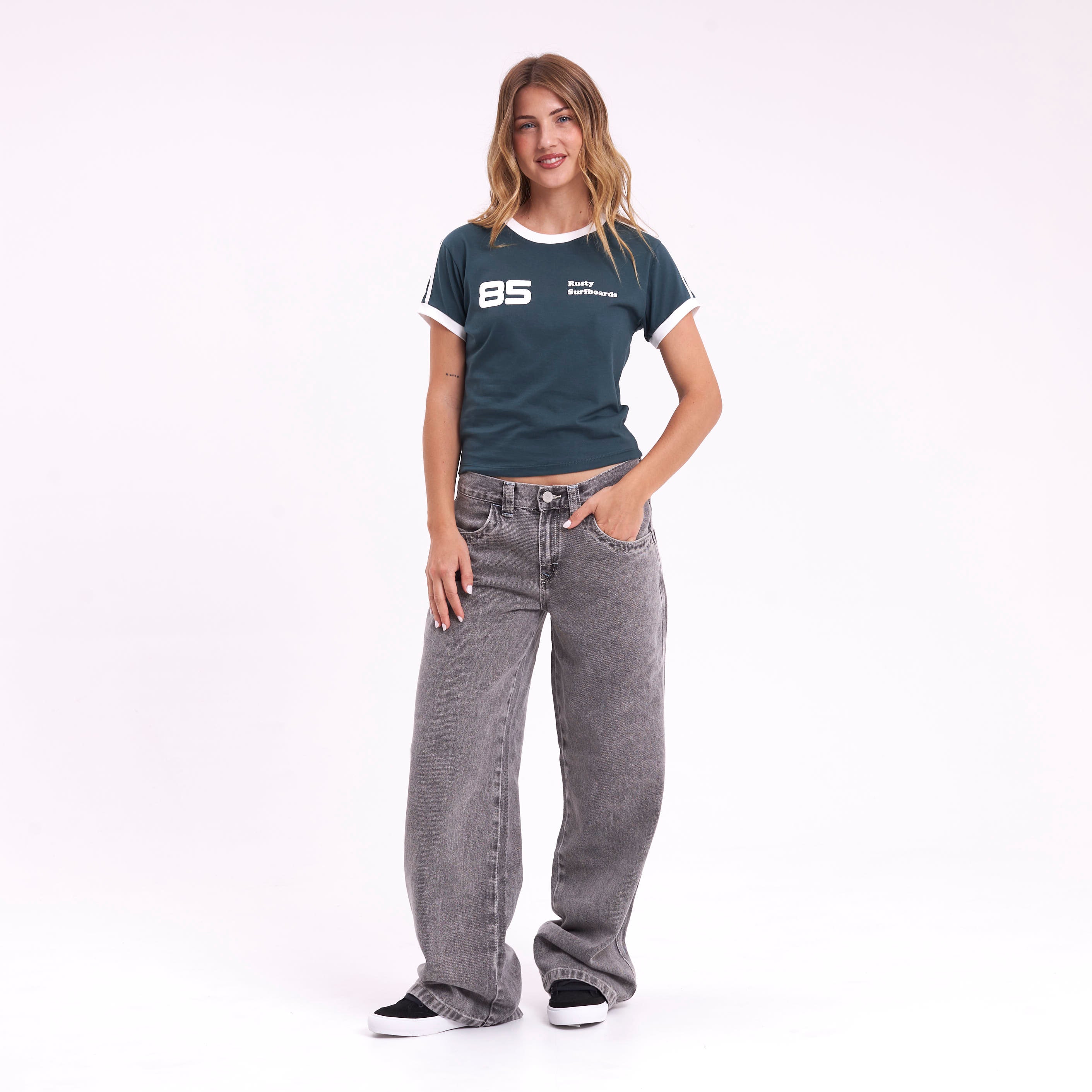 Remera Nello Ringer Mini Green Gables