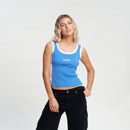 Musculosa Nineties Skimmer Tank Ld Yonder Blue