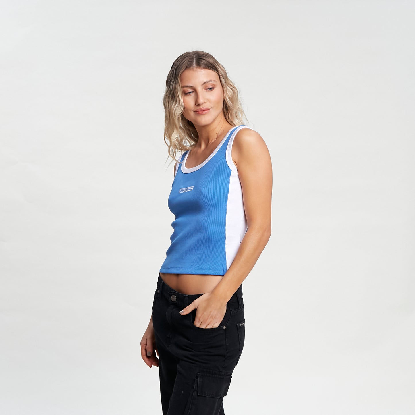 Musculosa Nineties Skimmer Tank Ld Yonder Blue