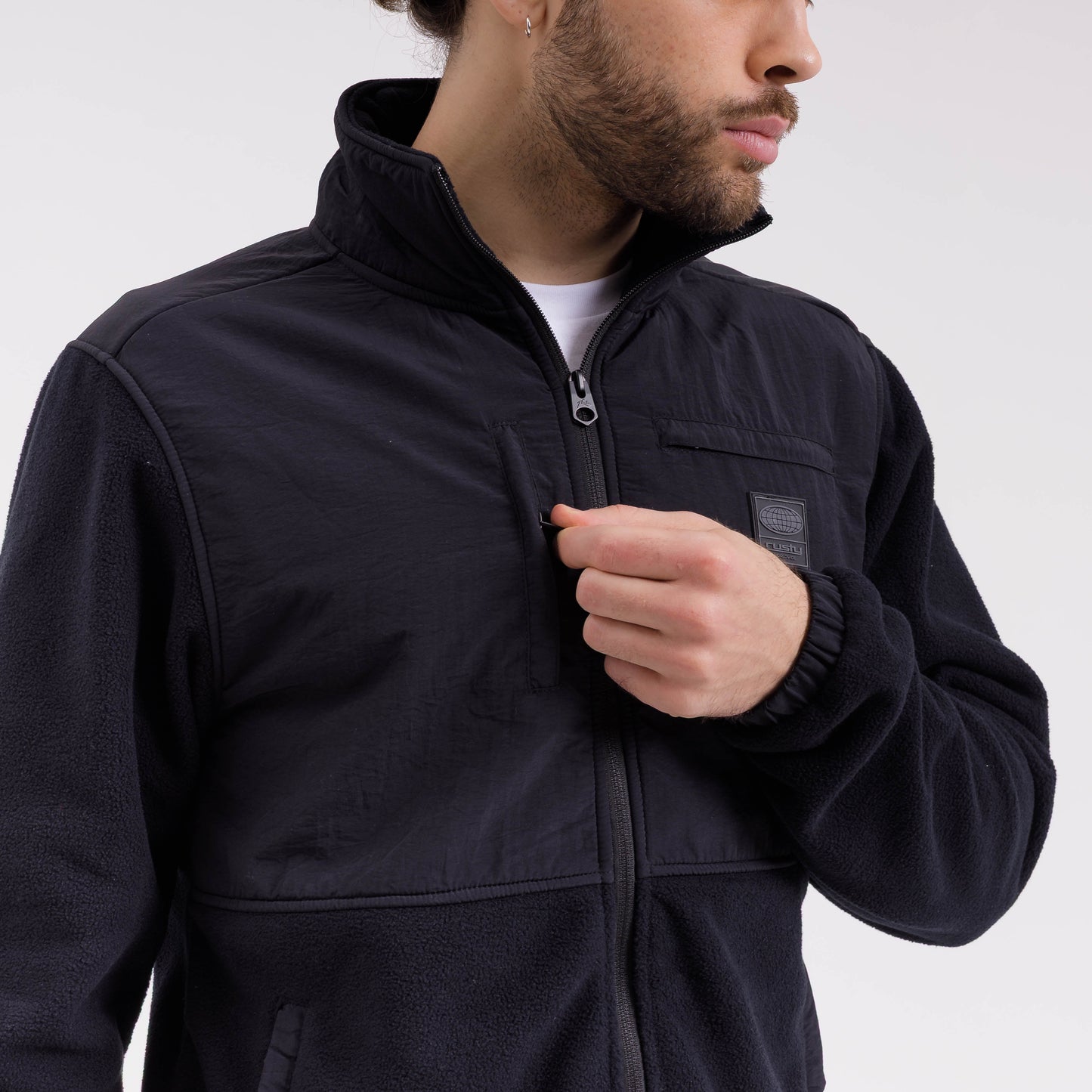 Polar Noosa Head Zip Polar Black