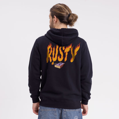 Campera Canguro On Fire Black