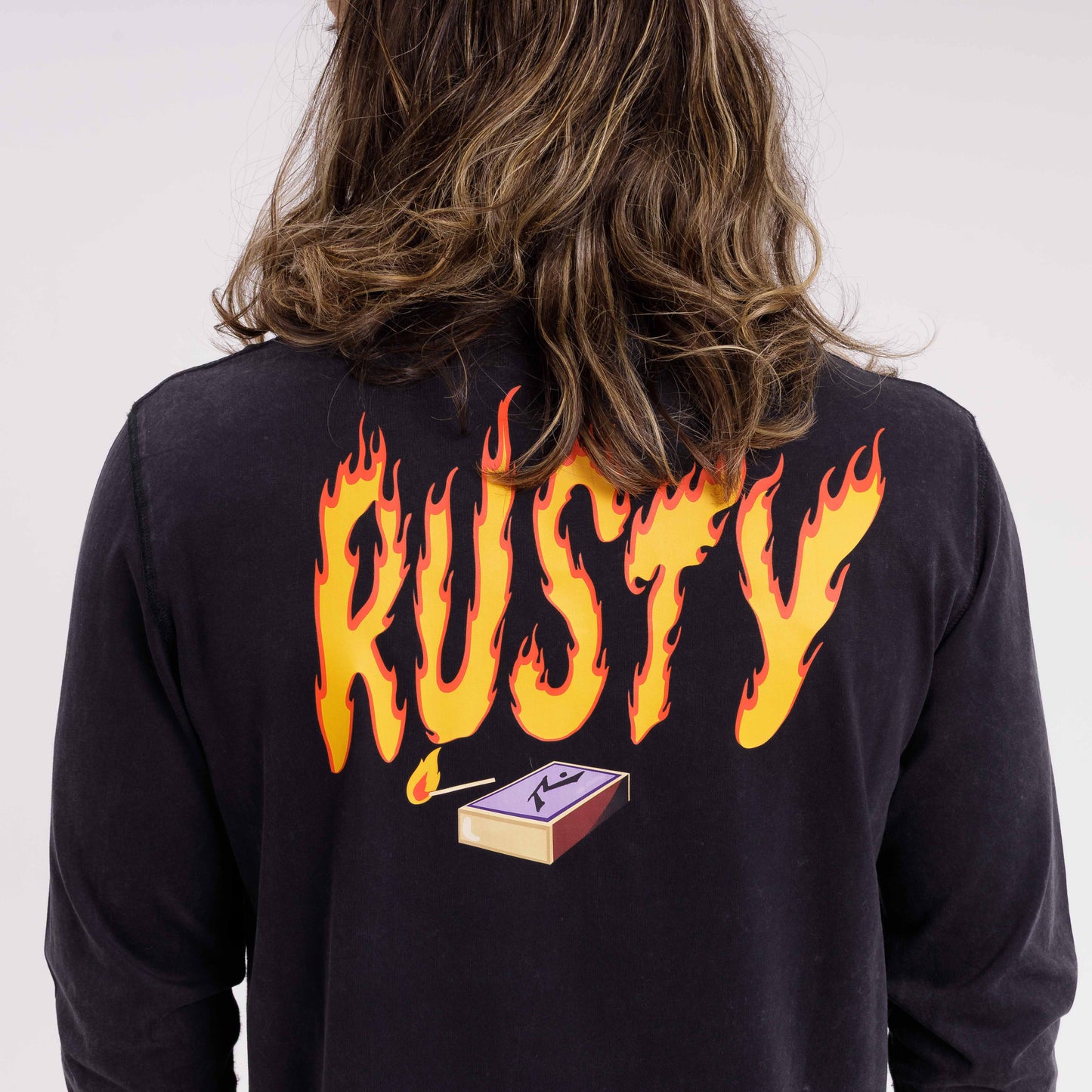 Remera On Fire Black