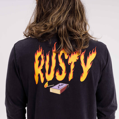 Remera On Fire Black
