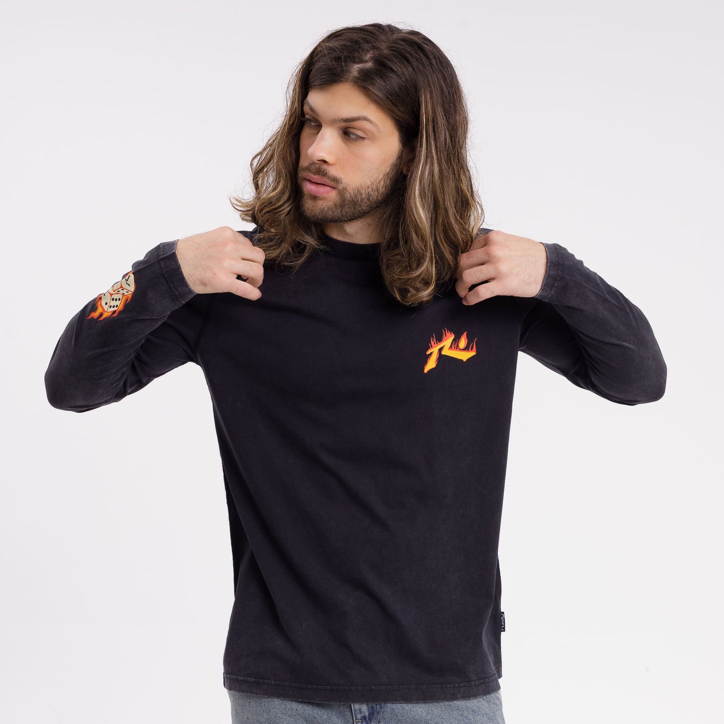 Remera On Fire Black