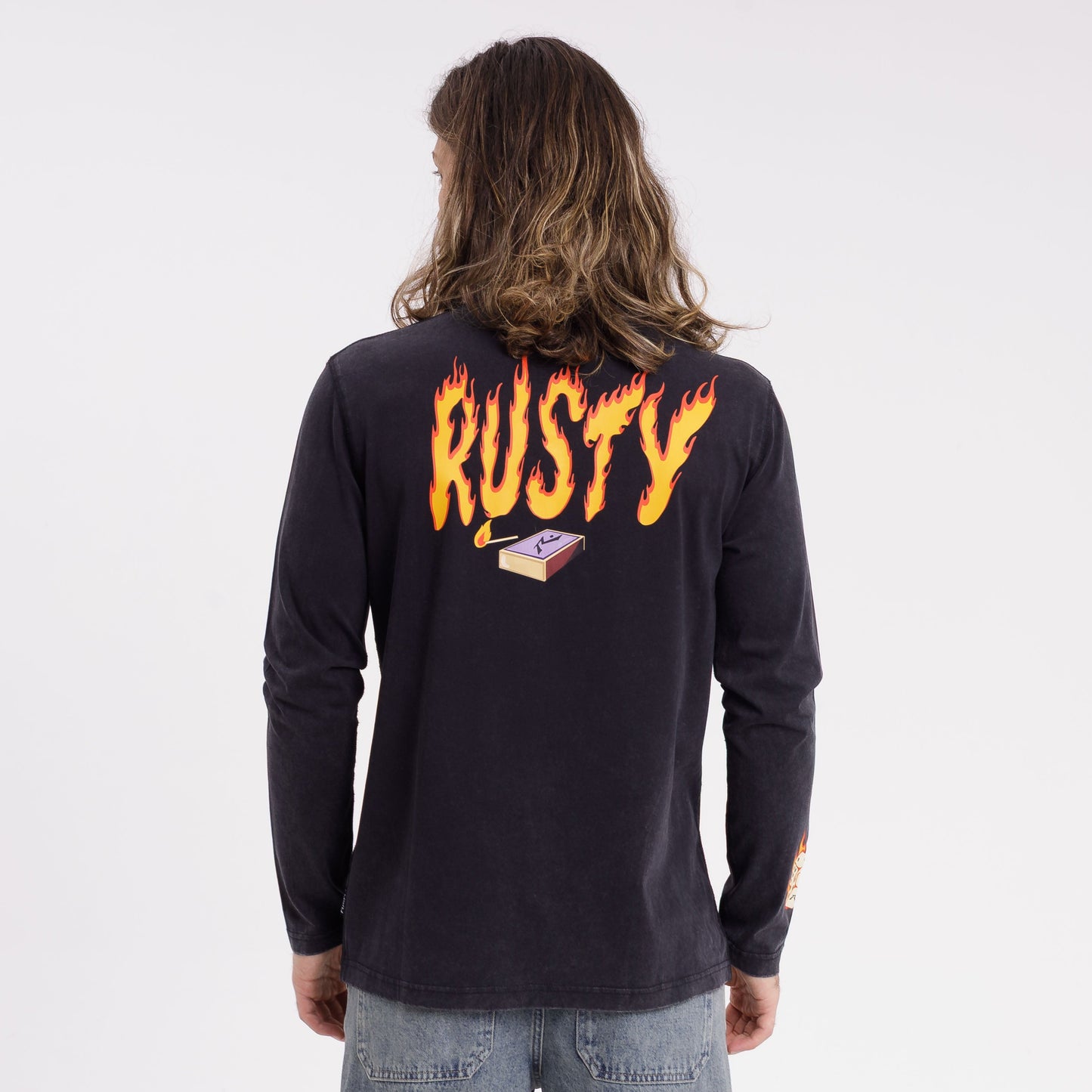 Remera On Fire Black