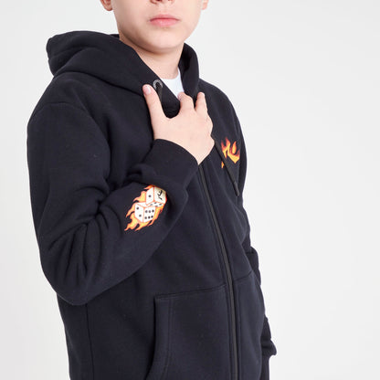 Campera Canguro On Fire Junior Black