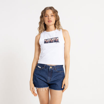 Musculosa On Holidays Fitted Skimmer Off White