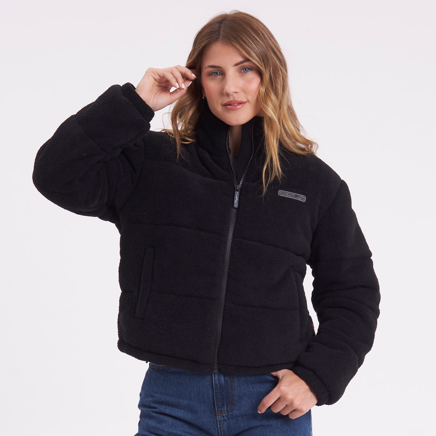 Campera Abrigo On And On Polar Black