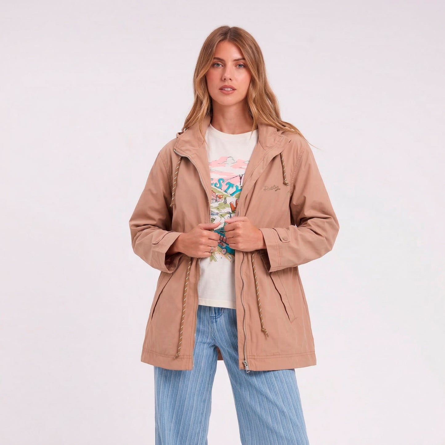 Campera Abrigo Obley Taupe