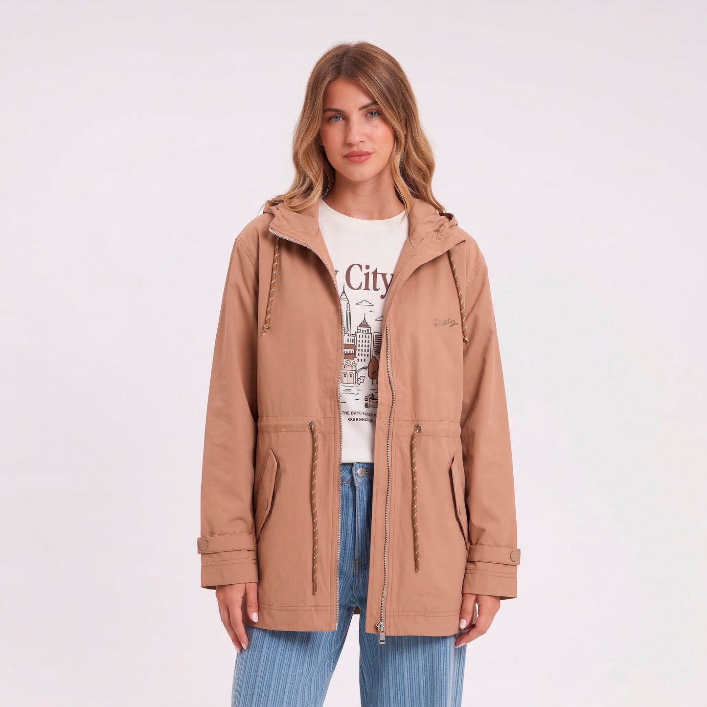 Campera Abrigo Obley Taupe