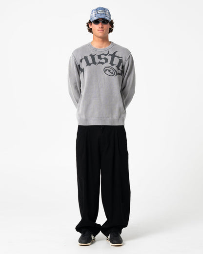 Sweater Saxon Printed Sweater Steel Blue