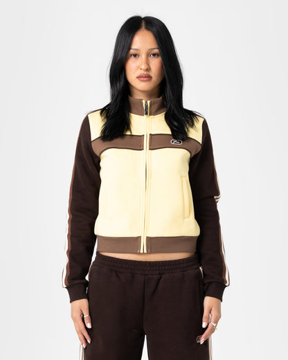 Campera Canguro Toffee Zip Through Fleece Pale Banana