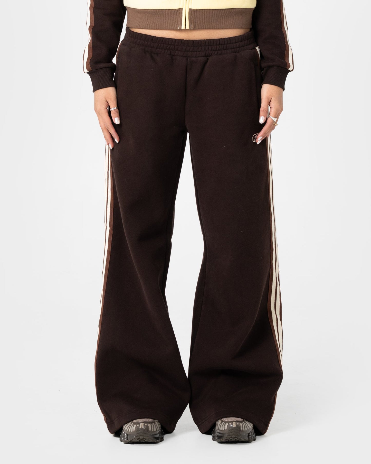 Jogging Toffee Wide Leg Fleece Java
