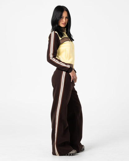 Jogging Toffee Wide Leg Fleece Java