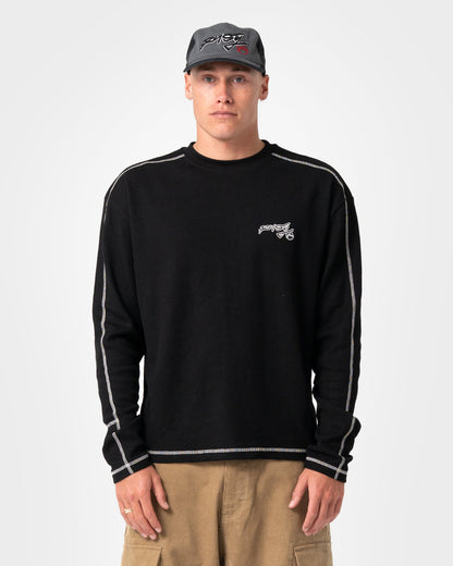 Remera Chuck No Worries Long Sleeve Black