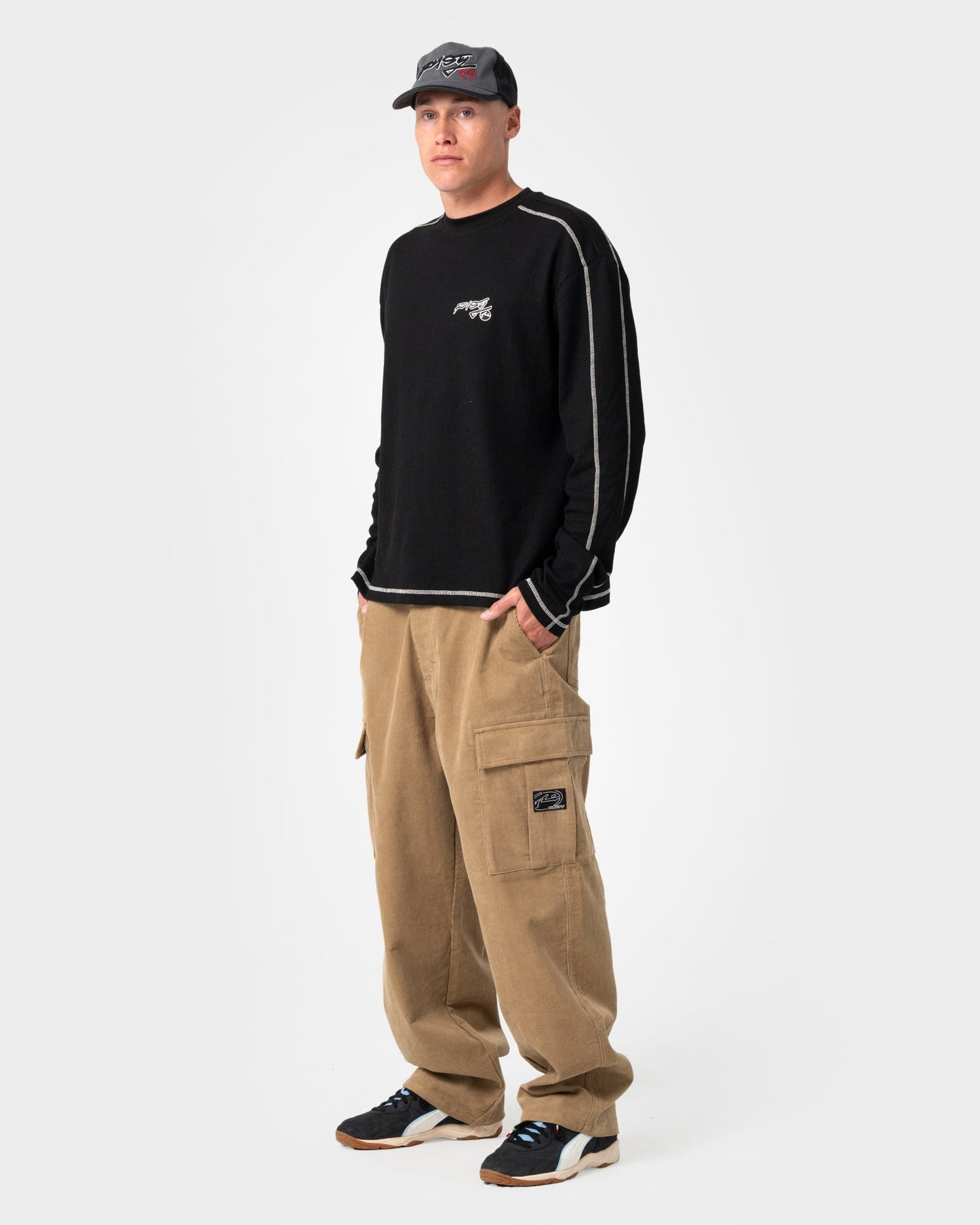 Remera Chuck No Worries Long Sleeve Black