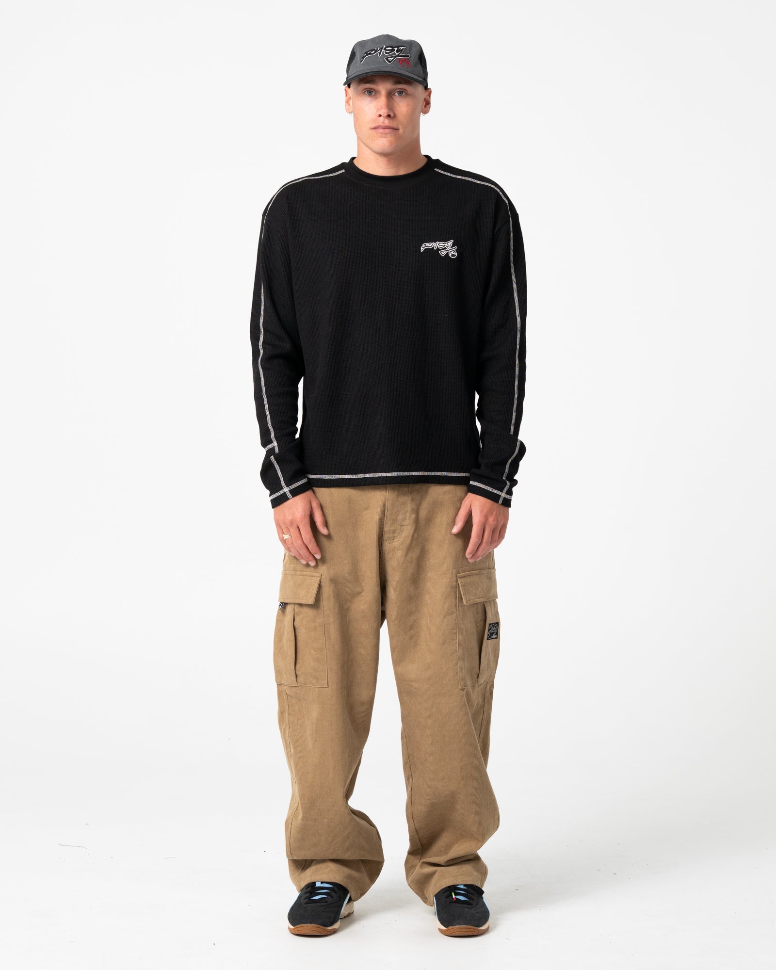 Remera Chuck No Worries Long Sleeve Black