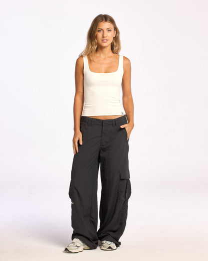 Pantalon Melrose Loose Low Rise Cargo Carbon