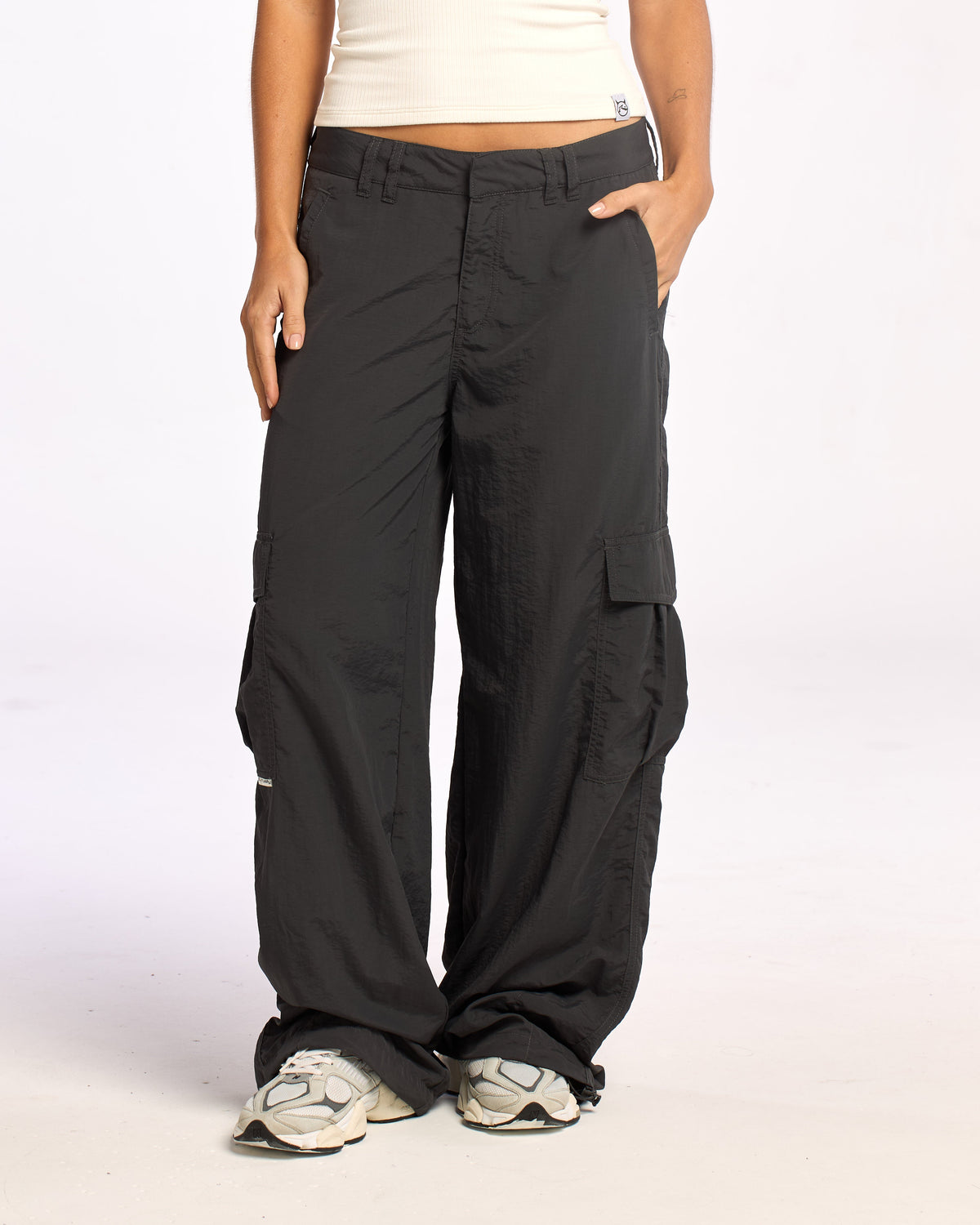 Pantalon Melrose Loose Low Rise Cargo Carbon