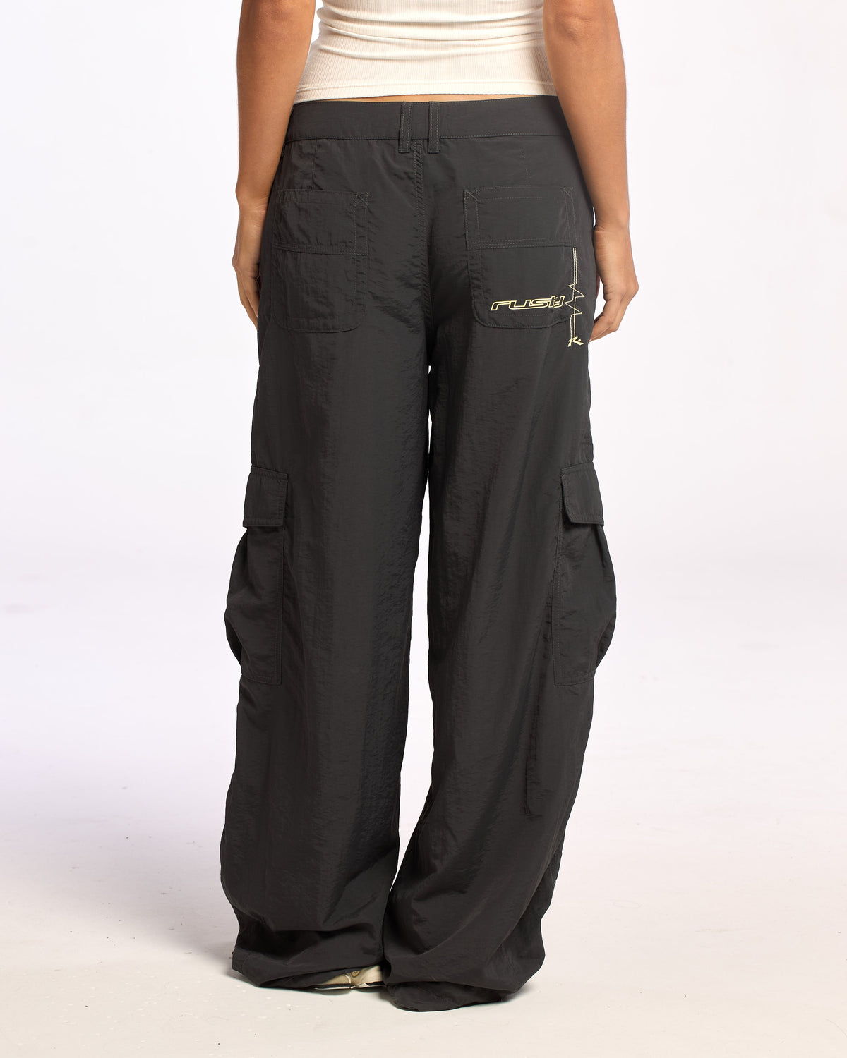 Pantalon Melrose Loose Low Rise Cargo Carbon