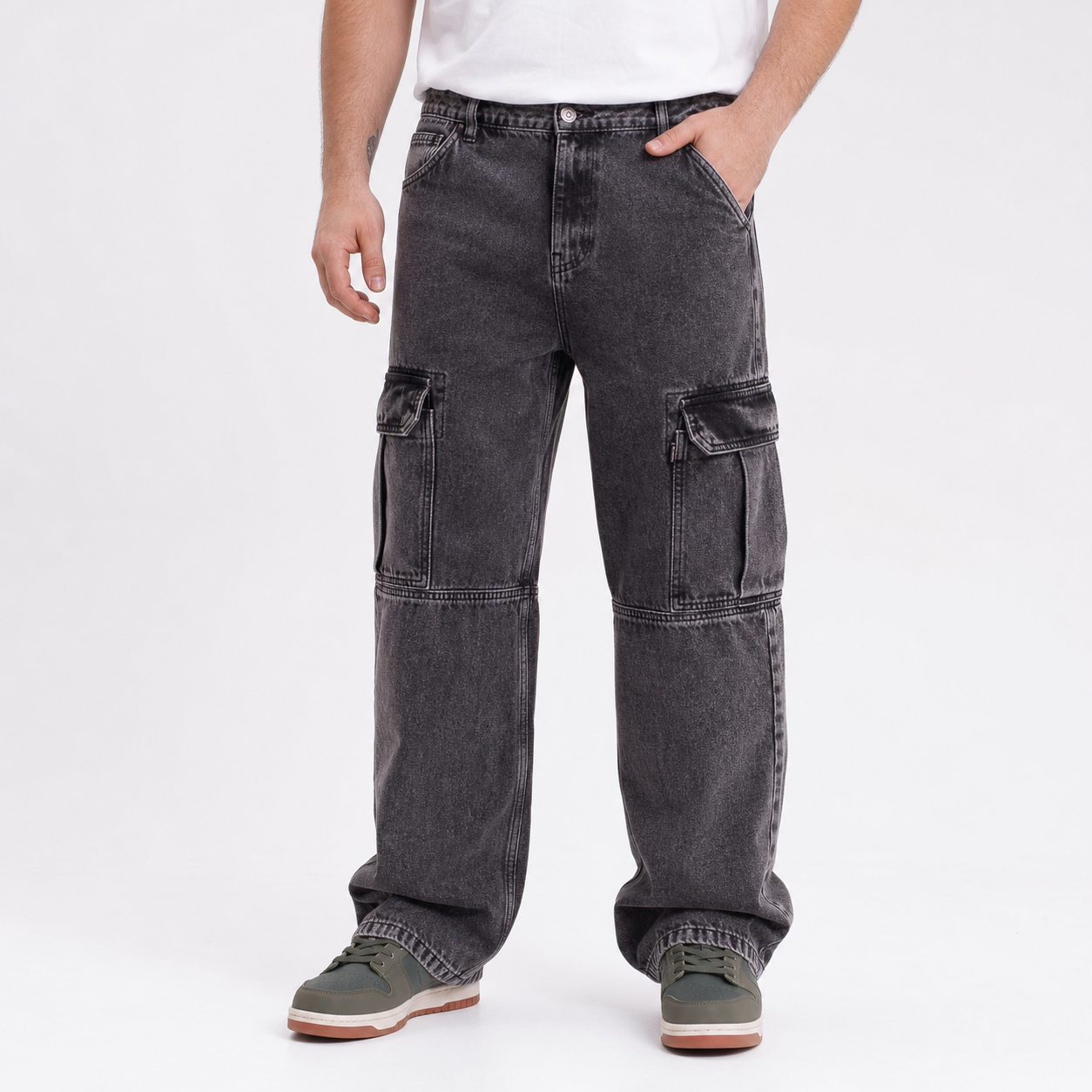 Jean Parklife 2 Cargo Big Acid Black