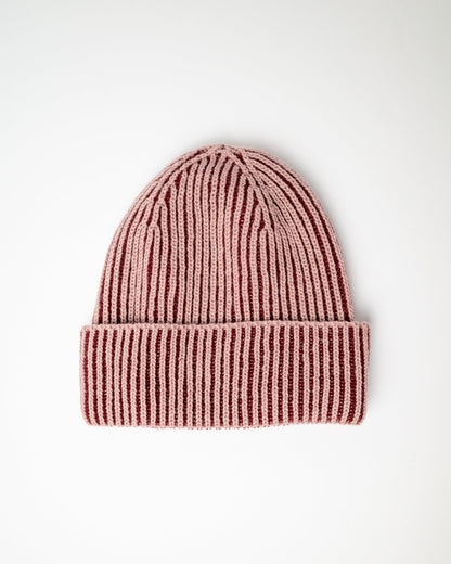 Gorro Lana Pixel Burgundy